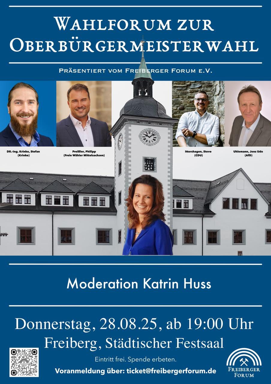 28. August - Wahlforum des Freiberger Forums anlässlich OB-Wahl