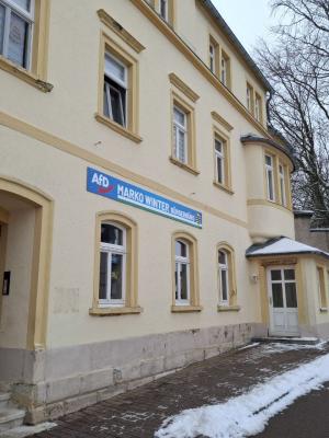 Das Werbeschild