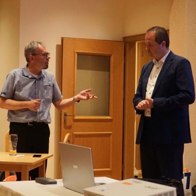 Martin Sichert und Marko Winter im Gespräch